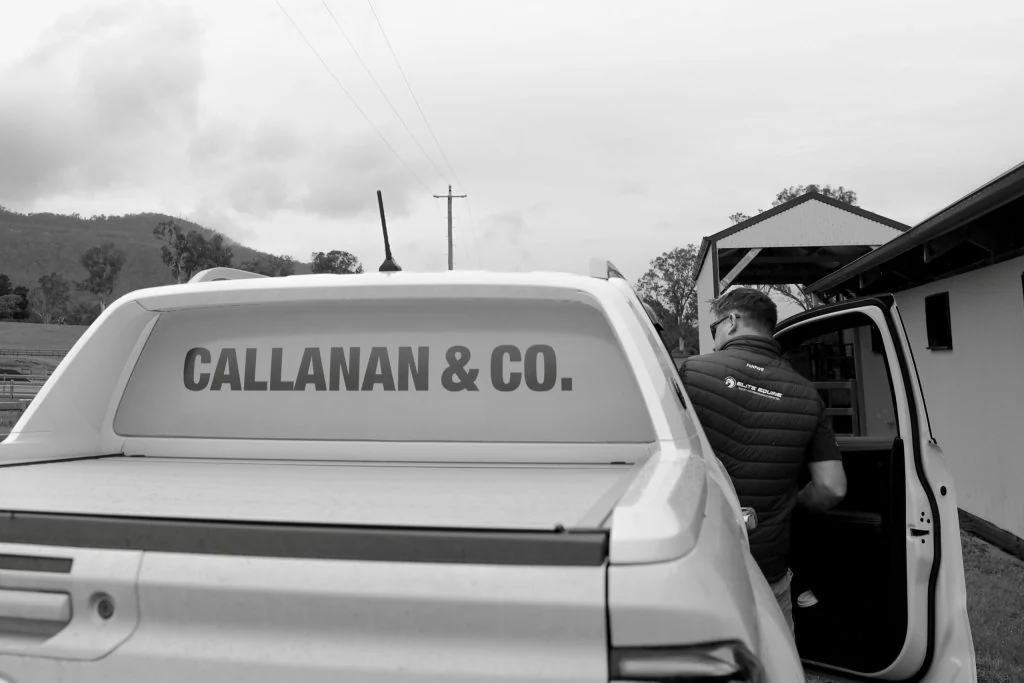A Callanan & Co. ute on site