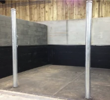 Steel posts with tie up loop